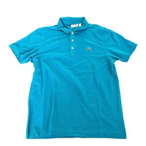 Men's Lacoste Sports Short  Sleeve Polo Shirt Button-Down Size Large